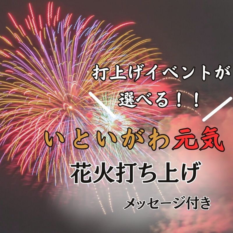 【ふるさと納税】〈打上げイベントが選べる！〉記念花火 メッセージ付き 打ち揚げ【全国ライブ配信 新潟県 糸魚川市 2025年 2026年 期間限定 ふるさと納税 いといがわ 花火 Instagram インスタ 八川屋商店】