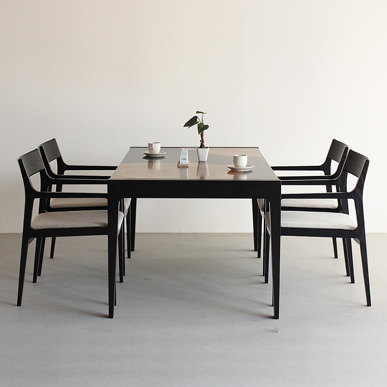 ダイニング5点セット　KUSU　160×85×70ｃｍ WAプラス　大川市