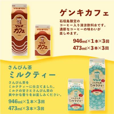 ふるさと納税 石垣市 【ふるさと納税限定】【定期便_3回】八重山ゲンキ乳業 オールスターセット GN-2_3t |  | 02