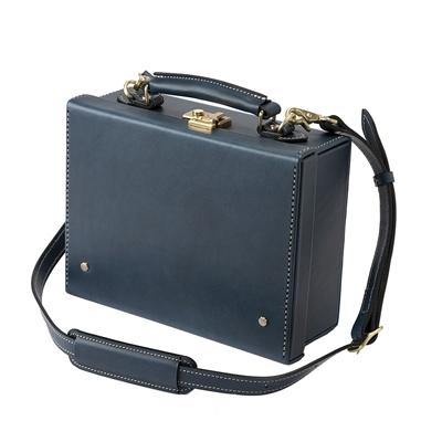 ふるさと納税 豊岡市 豊岡鞄　豆アタッシュケース　イタリアブッテーロ　ブルー |  | 03