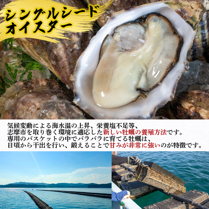 英虞湾産 シングルシードオイスター 「アマテラス」25個 ／ 牡蠣 カキ 生牡蠣 オイスター