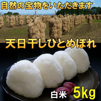 ふるさと納税 奥州市  天日干し ひとめぼれ 白米 5kg 岩手県奥州市 令和7年産米 5キロ [AC046]