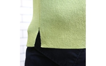 体にやさしいニットポロシャツ ライムL 新潟県 五泉市 有限会社桜井メリヤス工場 