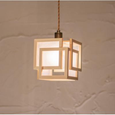 ふるさと納税 中野区 【国産檜】ペンダントライト『旬ミニ shun-mini』 白×白　AP860-A