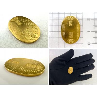 ふるさと納税 南アルプス市 純金(K24)製 開運ミニ小判 レプリカ Mサイズ |  | 02