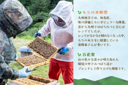 【お中元】みよしのハチミツ2本セット(百花蜜・もちの木) 220g×2本【はちみつ 百花蜜 もちの木 国産 ミツバチ 甘み スッキリ コク】K063039