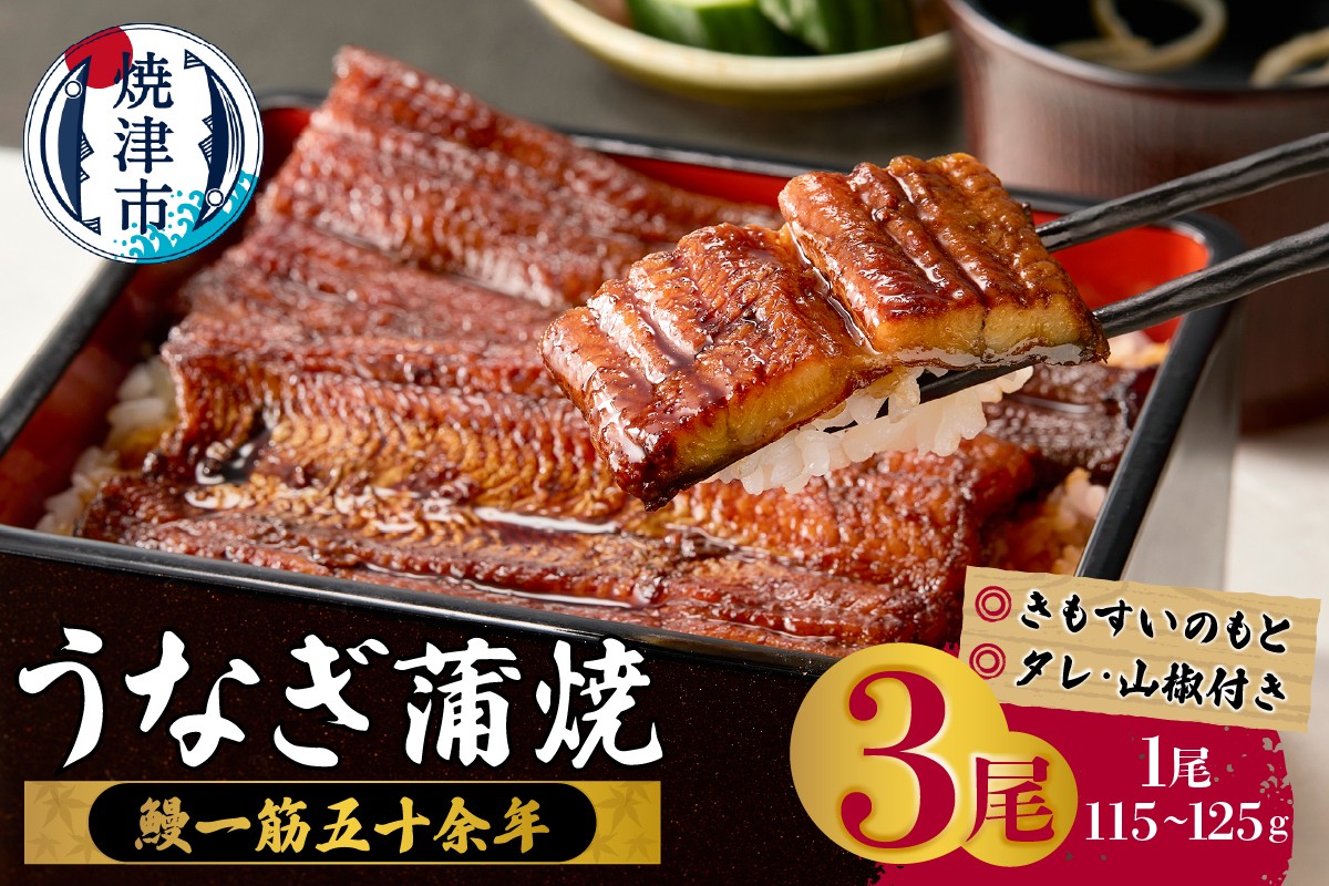 
                  a29-012　鰻蒲焼真空パック〈３人前〉（1人前 115ｇ～125ｇ）
                