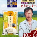 【ふるさと納税】※令和6年産※《定期便6ヶ月》秋田県産 あきたこまち 10kg【白米】(5kg小分け袋) 2024年産 お届け周期調整可能 隔月に調整OK お米 みそらファーム