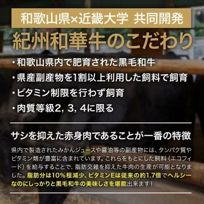 BN6103_C_【期間限定】紀州和華牛　ロースステーキ 1kg（約250gｘ4枚）+100g×1枚（合計1100g）_イメージ3