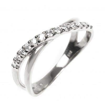 ふるさと納税 大月市 ピンキー　クロスラインダイヤリング0.13CT　R3995DI-P#9 |  | 02
