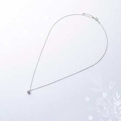 ふるさと納税 山梨市 プラチナ最上等級【Dカラー】大粒ダイヤモンドネックレス 0.3ct UP |  | 01