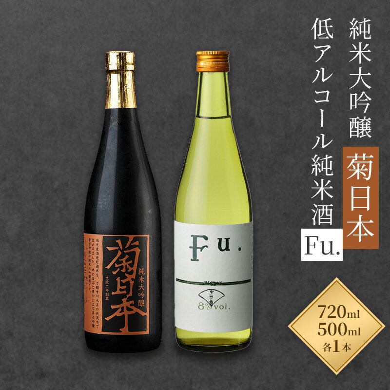 【ふるさと納税】日本酒 菊日本純米大吟醸 低アルコール純米酒 Fu. セット コタニ お酒