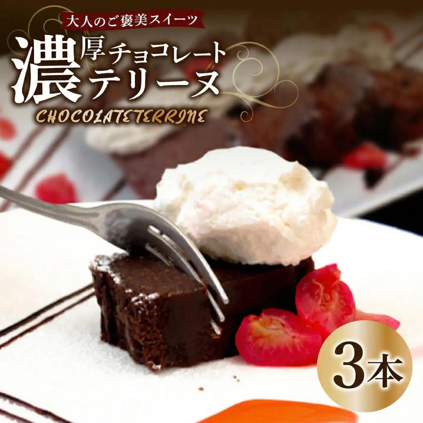 テリーヌ ショコラ 3本 チョコレートケーキ