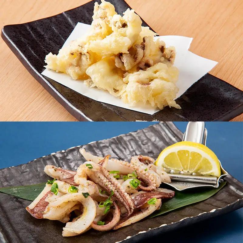 活イカ姿造り小サイズ(140g前後)2杯セット！鮮度抜群 捌きたて瞬間冷凍