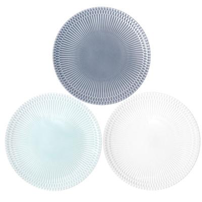 ふるさと納税 瑞浪市 【2枚SET】美濃焼 さざなみ 24丸皿 ホワイト 24.2×3cm 520g 小田陶器 |  | 03