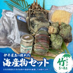 伊平屋島で獲れた海産物セット 竹プラン(5～8品)【配送不可地域：離島】【1518228】