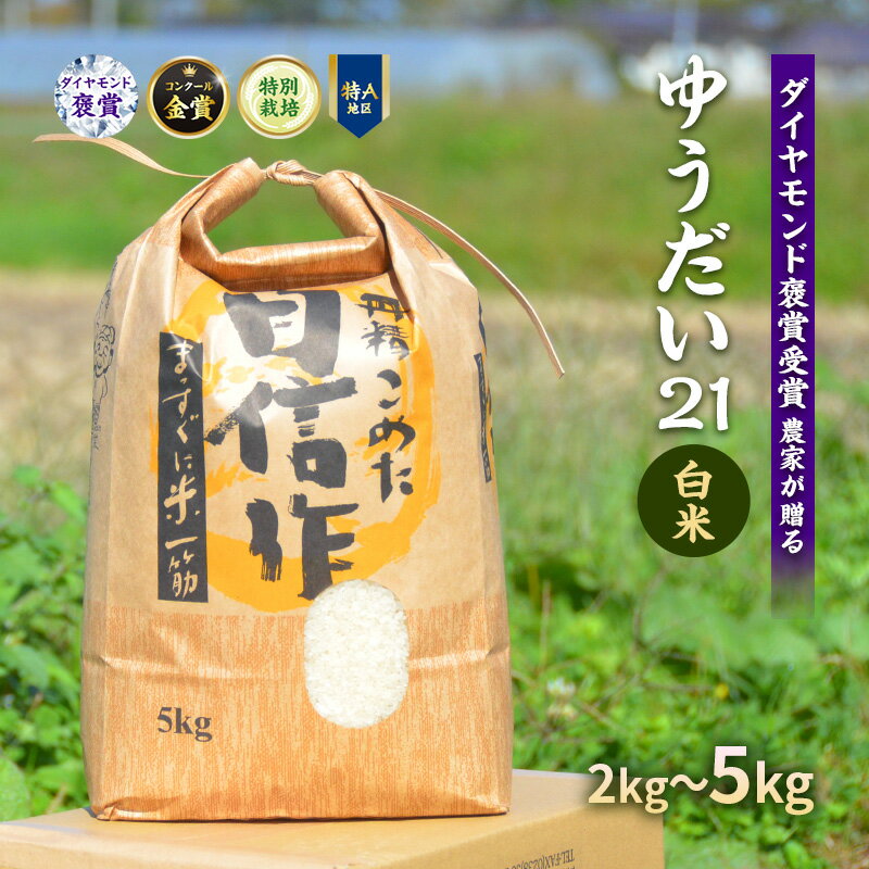 【ふるさと納税】 米 令和7年 特別栽培米 ゆうだい21 5kg [遠藤農園 山形県 高畠町 tk06ayt120007] 5キロ お米 ブランド米 ごはん ご飯 白米 精米 こめ