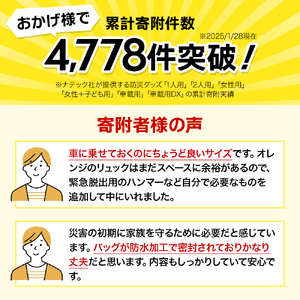 防災士監修 防災グッズ 車載用セット 13点 防水 多機能リュック 10L 携帯トイレ 清潔用品 エアマット 保存水 クッキー マスク 非常用持ち出し袋 防災リュック 防災 防災用品 非常用 避難 地