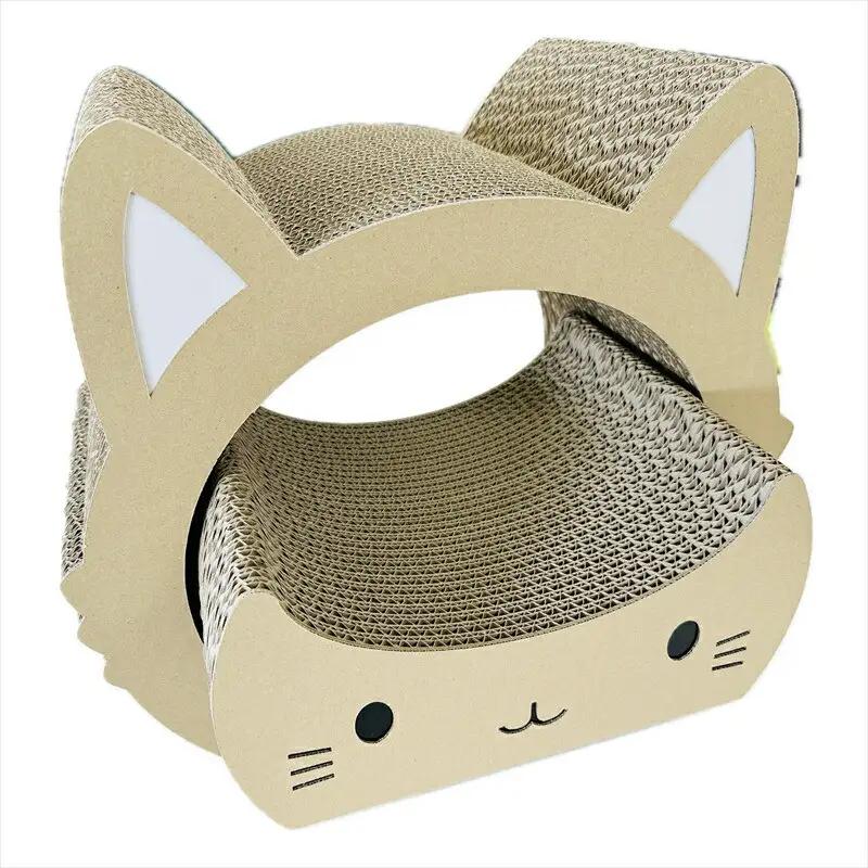 ねこの爪とぎ　みみCT＋かおCT セット　カラー；クラフト【 ペット用品 爪とぎ 神奈川県 小田原市  ペット ペット】