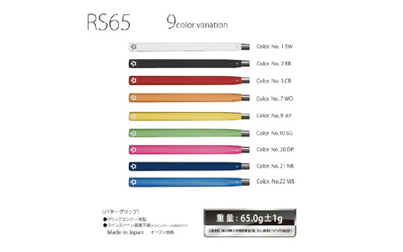 RS65 ゴルフ パターグリップネイビー - オールドスタイルのピストルタイプ