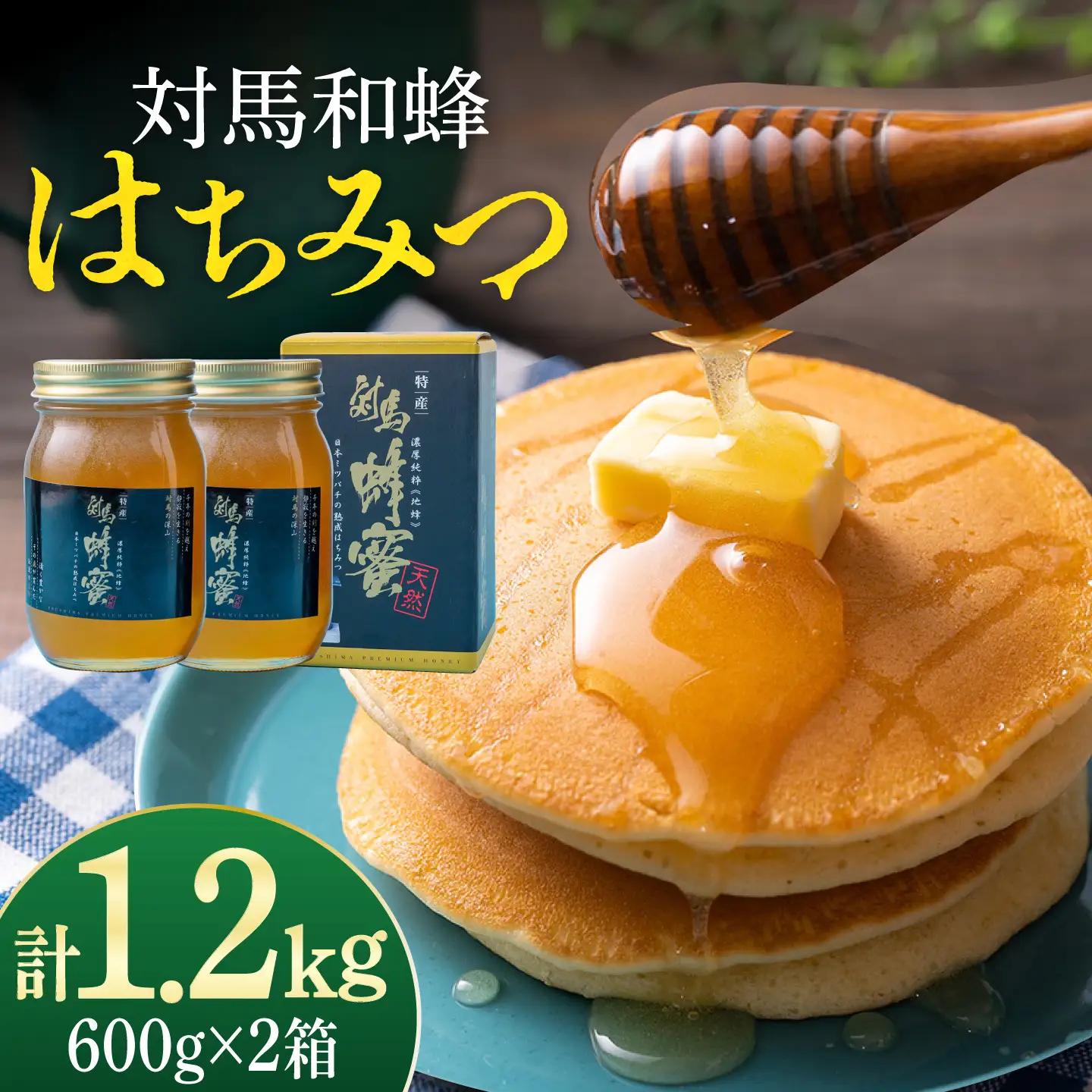 対馬 はちみつ 600g×2  蜂蜜 ハチミツ 日本ミツバチ 二ホンミツバチ [WAM030]