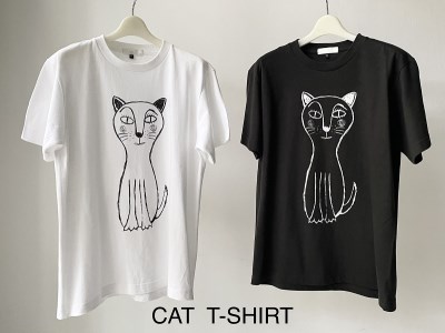 CAT T-SHIRT【Lサイズ／SMOKE BLACK】 [h125]
