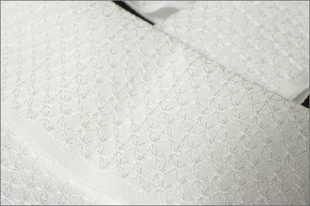 刺繍半衿（半襟）オフホワイト