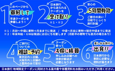 日本旅行　地域限定旅行クーポン【300,000円分】