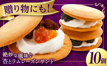 杏とラムレーズンサンド菓子 10個入り [BAFL003] お菓子