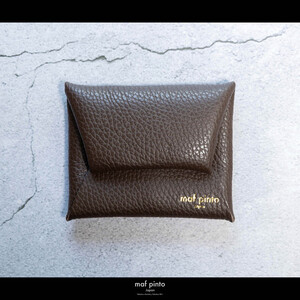 maf pinto (マフ ピント) ミニ財布 コンパクト ウォレット 小型 小銭入れ カードケース レザー 本革 62チョコレート