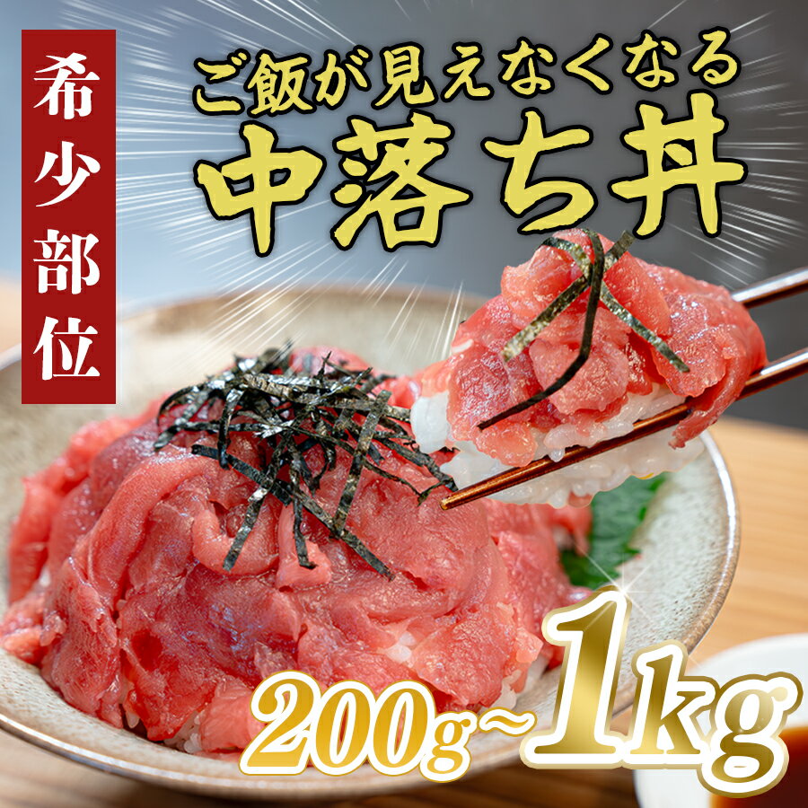 【ふるさと納税】マグロ 中落ち まぐろ 200g ～ 1kg｜本マグロ 本まぐろ 鮪 刺身 さしみ 刺し身 ネギトロ ねぎとろ まぐろたたき 年末 年始 正月 贅沢 おもてなしセレクション 金賞 受賞 ランキング 人気 高知県 大月町