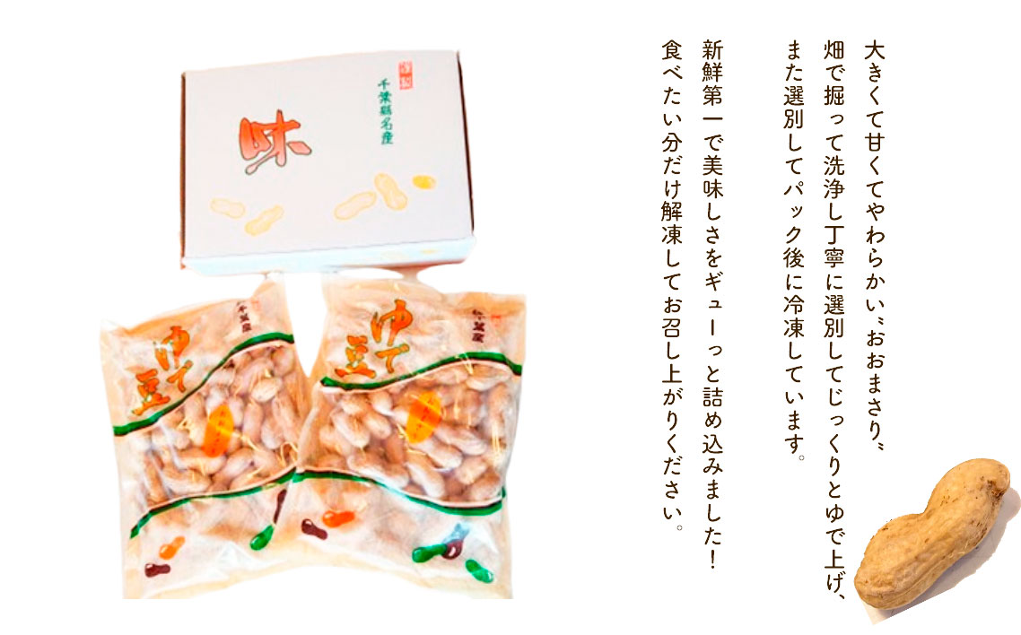 冷凍ゆで豆・おおまさり　500g×2袋