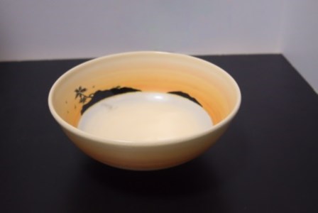 京絵付け平茶碗（南国）【192】