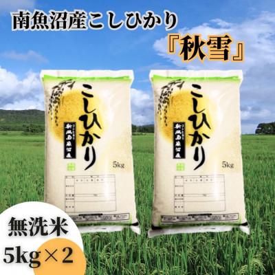 ふるさと納税 南魚沼市 【令和7年産 】南魚沼産こしひかり「秋雪」無洗米10kg 新潟県の特A地区南魚沼市の美味しいお米