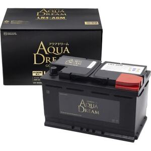 AQUADREAM GOLD 自動車始動用バッテリー 欧州車用 LN4 AGM 1個【配送不可地域：沖縄県】【1608375】