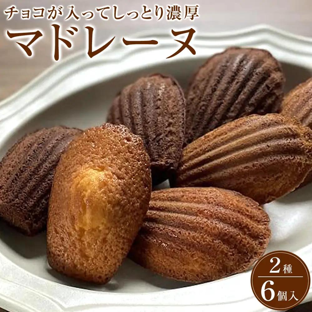 マドレーヌ　2種類6個入り　洋菓子店H(アッシュ）