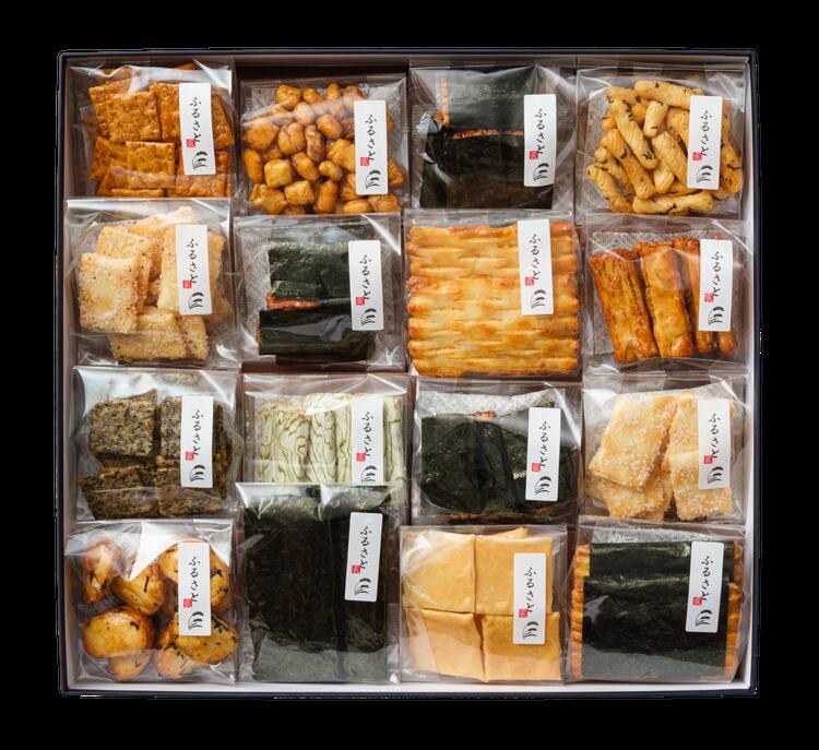 【ふるさと納税】〈保津川あられ本舗〉小袋 16種類 詰合せ「ふる里」京都・丹波 工場直送《おかき 食べ比べ セット 人気 おすすめ ギフト あられ おやつ お菓子 和菓子》