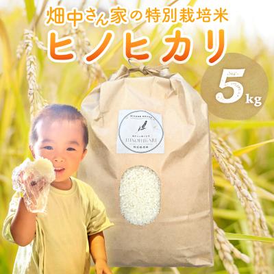 ふるさと納税 三宅町 特別栽培米 減農薬 畑中さんの ひのひかり 玄米5kg ヒノヒカリ 奈良県 三宅町