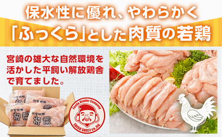 宮崎県産若鶏 ささみ(4kg)_11-G301_(都城市) 若鶏 鶏肉 真空 ささ身