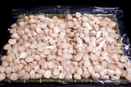 根室海鮮市場＜直送＞ボイルベビーほたて(生食用)600g(90～120玉)×2P A-28118