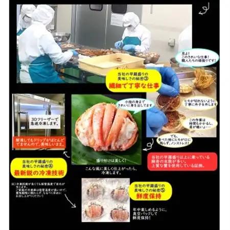 せこがに甲羅盛り 中サイズ2個 個包装 簡易梱包 高鮮度3D凍結 剥く手間不要 お試しに【配送不可地域：離島】【1529836】