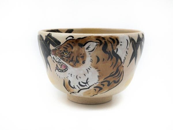 【ふるさと納税】 京都 伝統 工芸品 乾山写・虎（お碗）