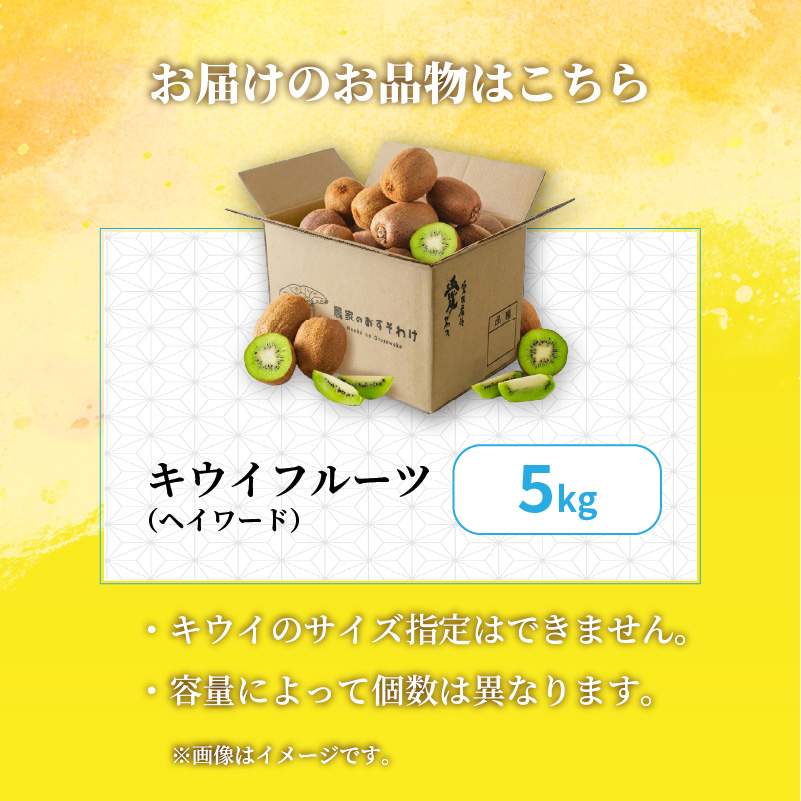 キウイフルーツ ヘイワード 5kg サイズ混合 家庭用 【先行予約 2026年10月下旬から発送】 | きうい 果物 キウイくだもの フルーツ おすすめ  人気 お取り寄せ グルメ ギフト 期間限定 