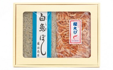 
[№5695-0579]駿河の味（たたみしらす、干し桜えびセット）
