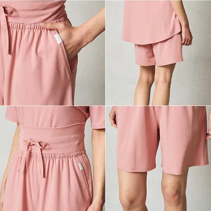 【ネイビー M】ReFa バイタルテック ストレッチスムース ショートパンツ/WOMEN