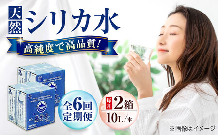 【全6回定期便】飲料 水 ミネラルウォーター 巌聖水6500 10L×2箱入り 広島県福山市/小林商事 ミネラルウォーター ペットボトル 10l 10リットル 保存用 備蓄 防災[BAEA022]