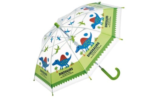 ビニール傘 キッズ 傘 子供用 40cm 手開き 子供 幼児 軽量 キャラクター skater スケーター ディノサウルス 恐竜 ダイナソー 男の子 男子【グラスファイバー ネームタグ 名前 可愛い おしゃれ 丈夫 長傘 雨傘】奈良県 奈良市 なら 4-088