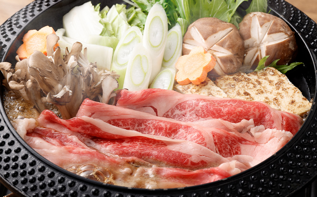 おおいた和牛すき焼き用 2種 計約1.8kg（約600g×3箱）（クラシタロース・ブリスケスライス）
