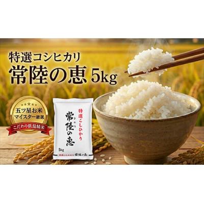 ふるさと納税 日立市 【令和7年産】特選こしひかり　常陸の恵5kg