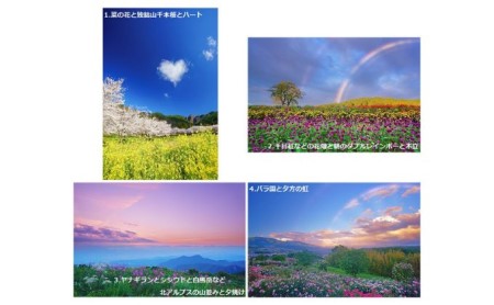 信州上田癒しの風景　写真家岡田光司　W4切サイズ額付きオリジナルプリント 4